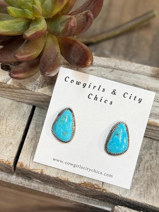 {Alex} Kingman Stud Earrings - Cowgirls & City Chics
