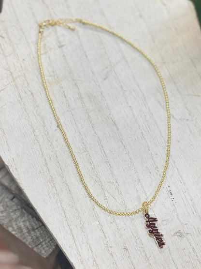 A&M Aggie Pendent Necklace - Cowgirls & City Chics