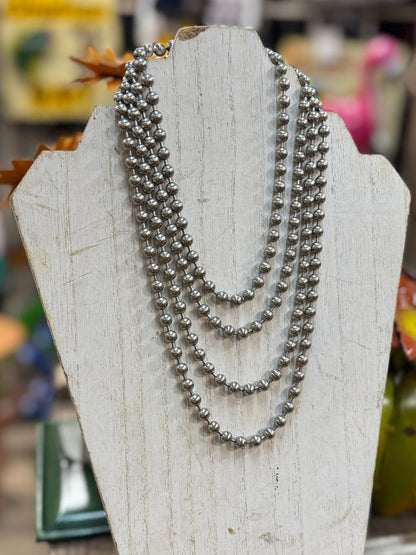 Antique Stainless Steal 6mm Ball Chain Necklace - Cowgirls & City Chics