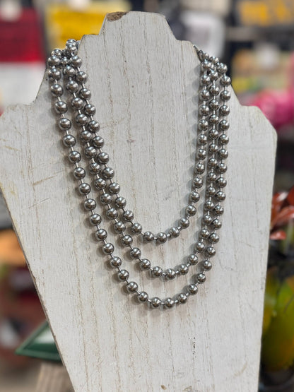 Antique Stainless Steal Ball Chain Necklace - Cowgirls & City Chics