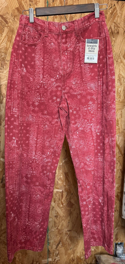 Bandana Red Barrel Pants - Cowgirls & City Chics