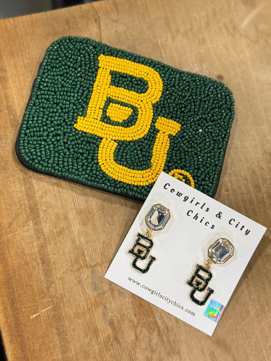 Baylor Bears BU Earrings - Cowgirls & City Chics