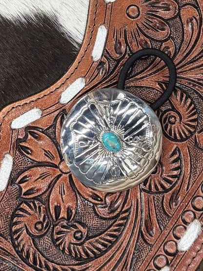 {Becky} Silver Hair Tie - Cowgirls & City Chics