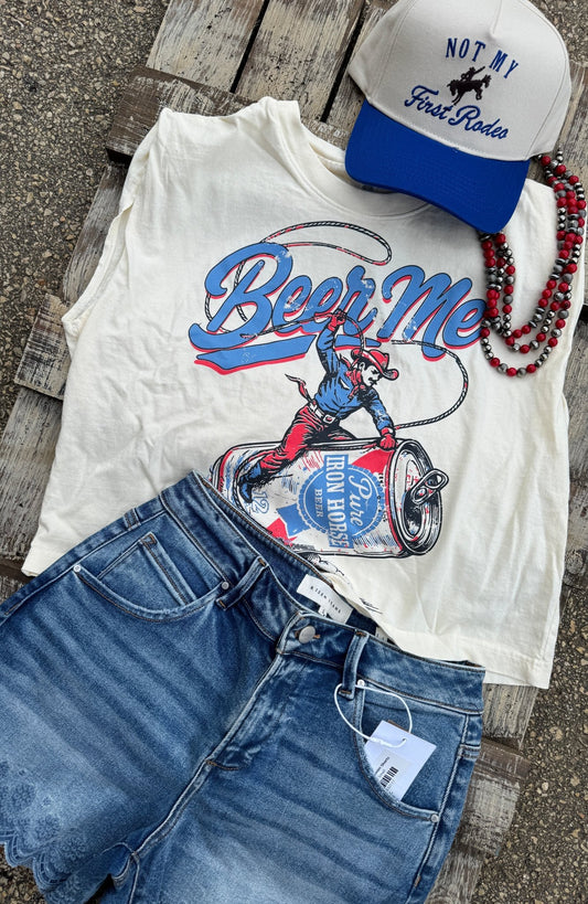 Beer Me Muscle Tank - Cowgirls & City Chics