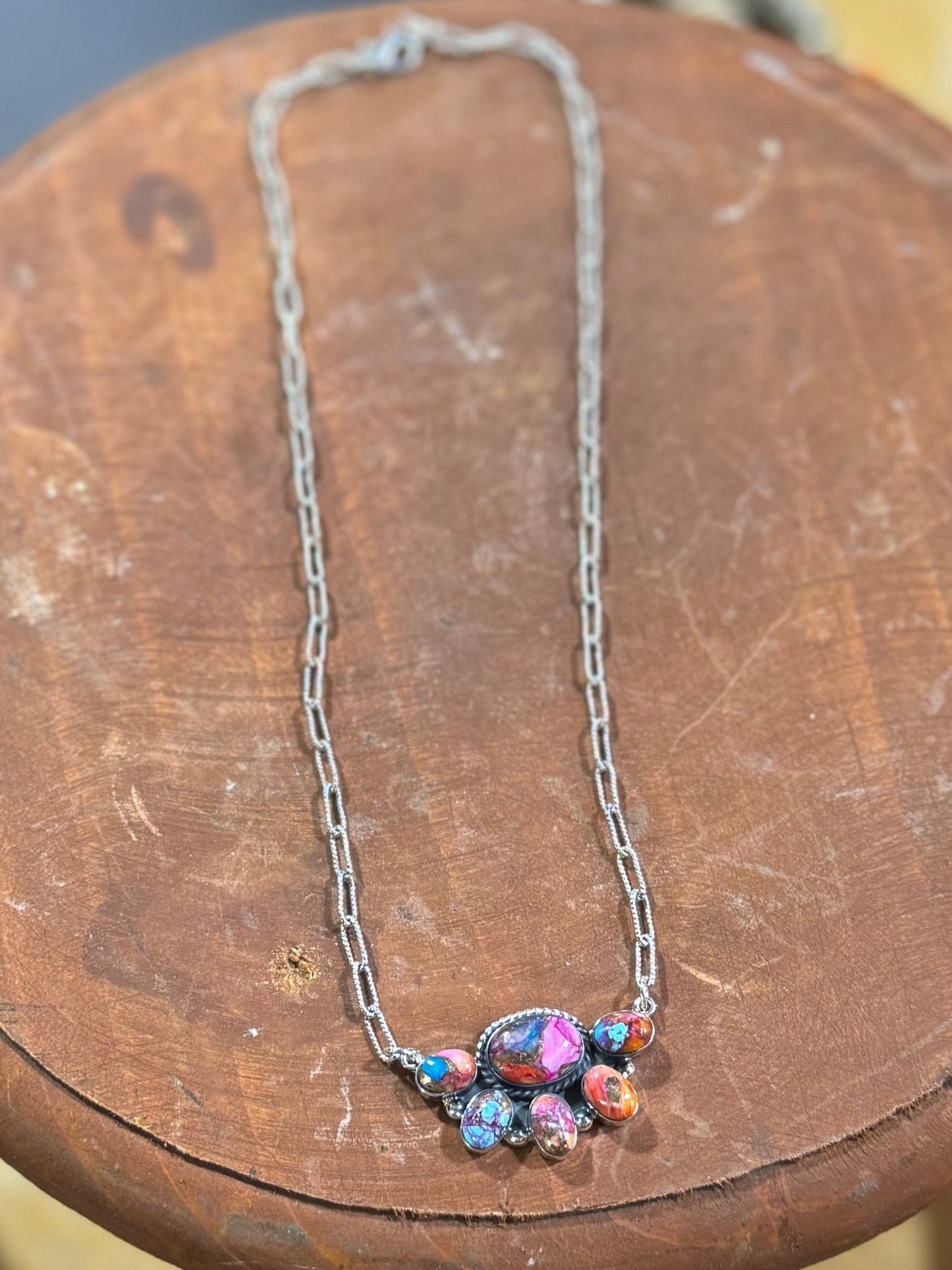 {Belize} Dahlia Side Cluster Necklace - Cowgirls & City Chics