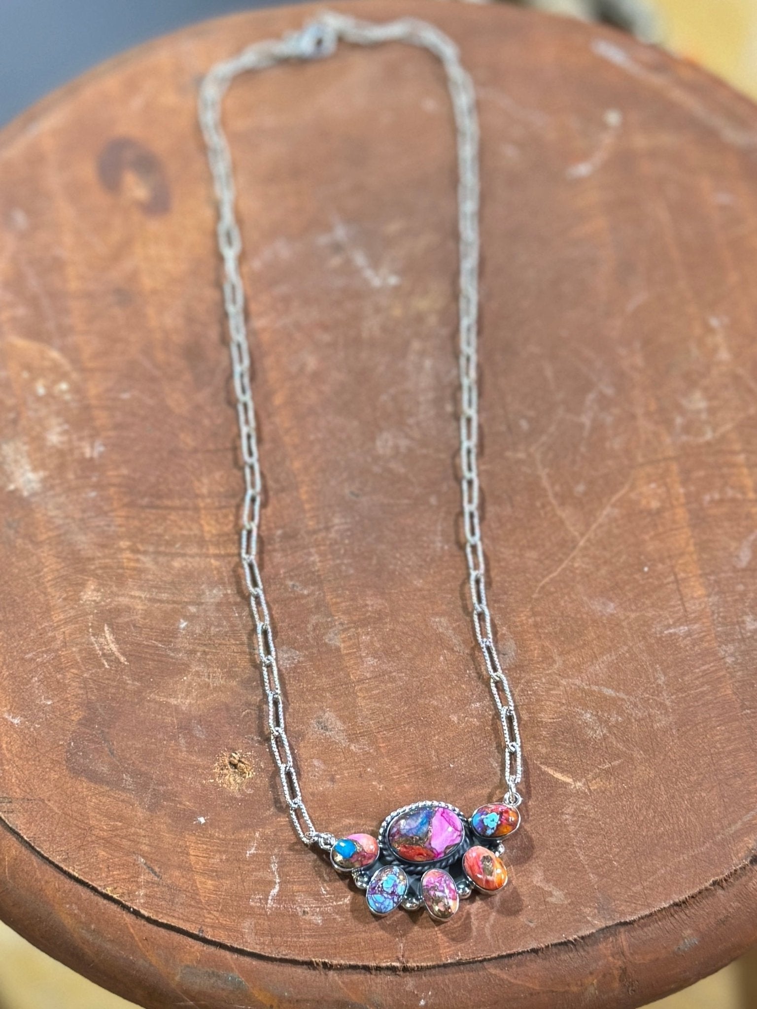 {Belize} Dahlia Side Cluster Necklace - Cowgirls & City Chics