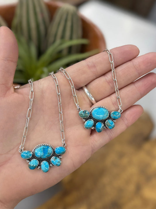 {Belize} Kingman Side Cluster Necklace - Cowgirls & City Chics