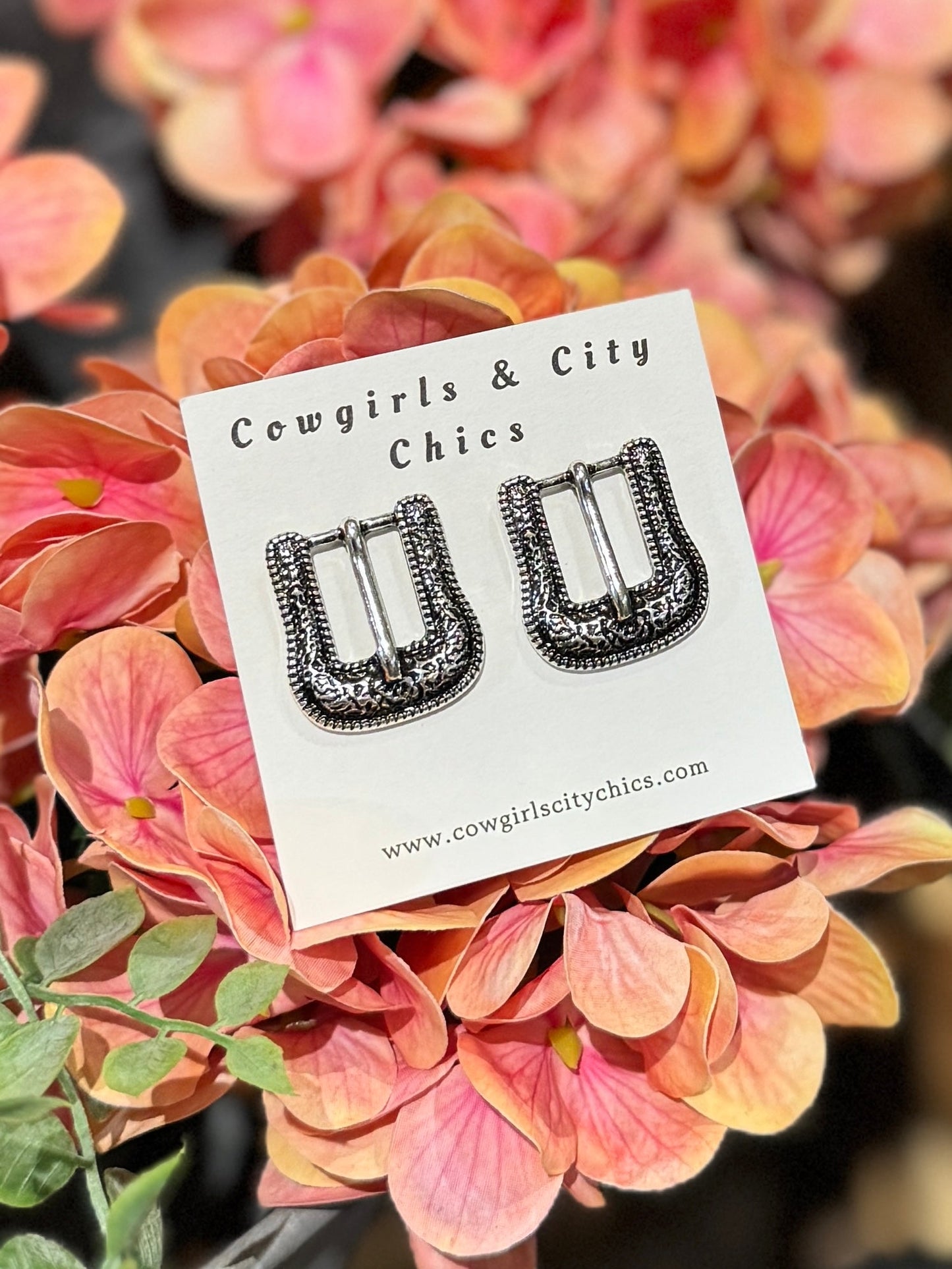 Belt Buckle Earrings - Cowgirls & City Chics