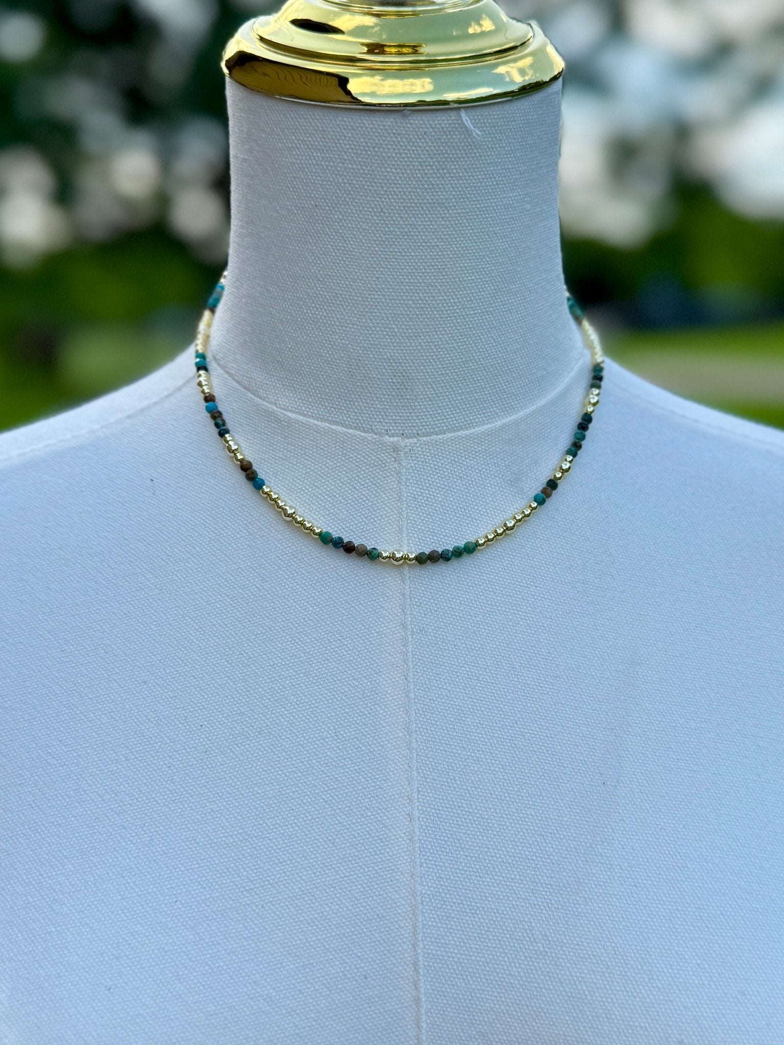 {Beth} Kingman & Gold Necklace - Cowgirls & City Chics