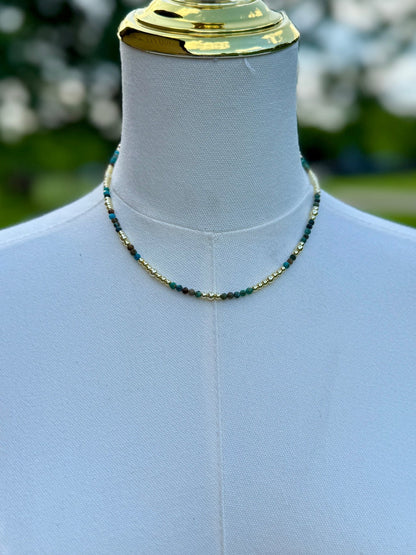 {Beth} Kingman & Gold Necklace - Cowgirls & City Chics