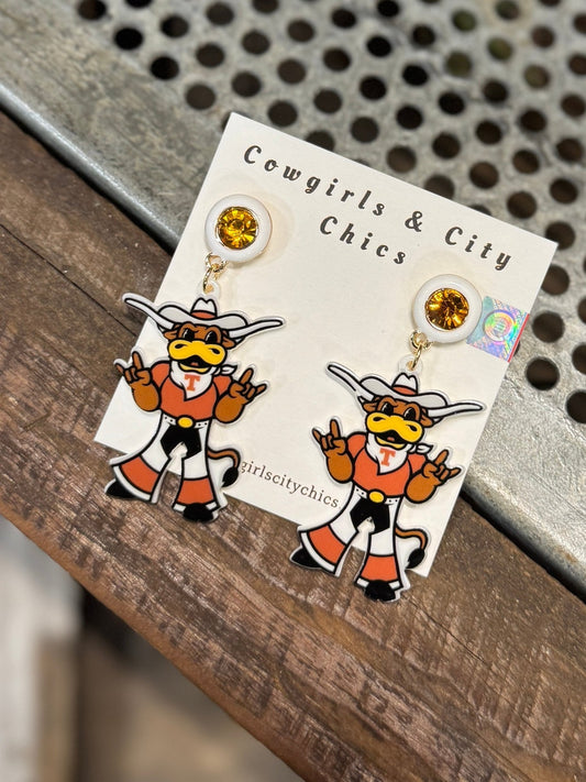 Bevo UT Earrings - Cowgirls & City Chics