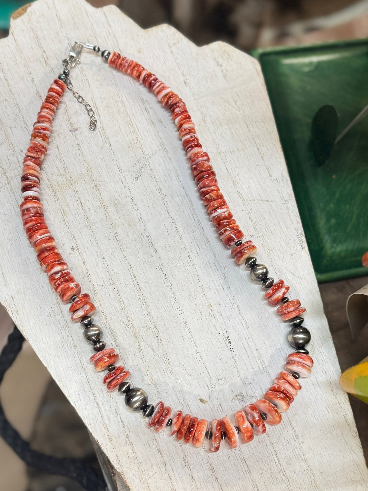 {Big Tex} Spiny & Silver Beaded Necklace - Cowgirls & City Chics