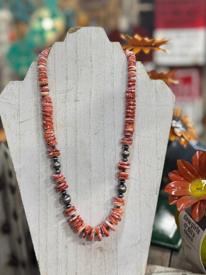 {Big Tex} Spiny & Silver Beaded Necklace - Cowgirls & City Chics