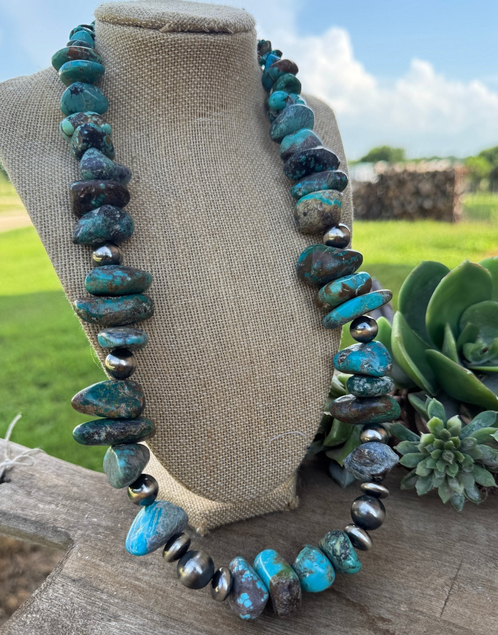 {Billie} XL Kingman Chunky Necklace - Cowgirls & City Chics