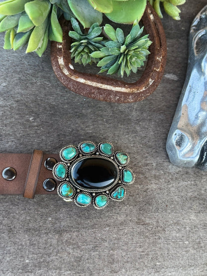 Black Onyx & Kingman Buckle - Cowgirls & City Chics