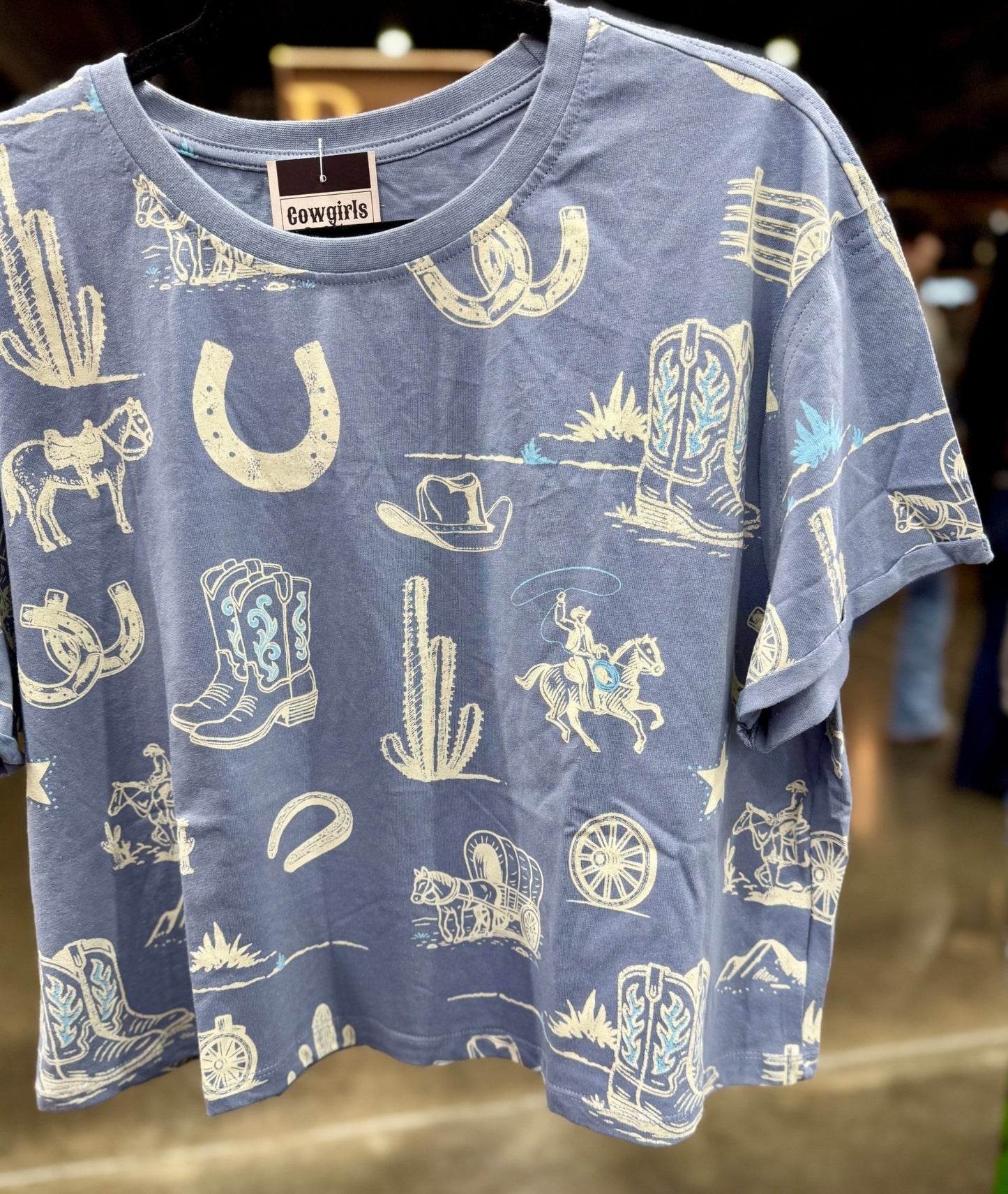 {Blues} Wild West Tee - Cowgirls & City Chics
