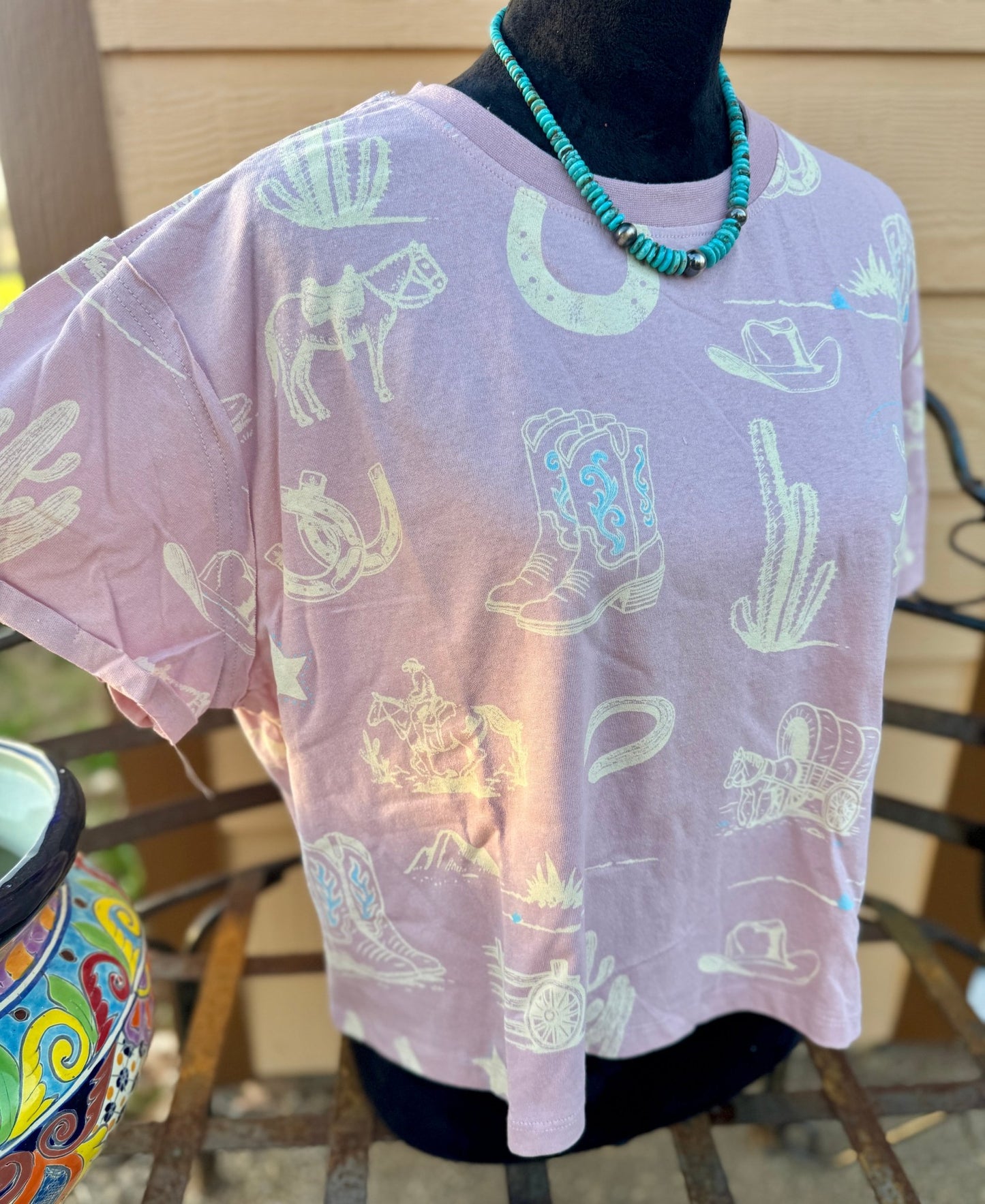 {Blush} Wild West Tee - Cowgirls & City Chics