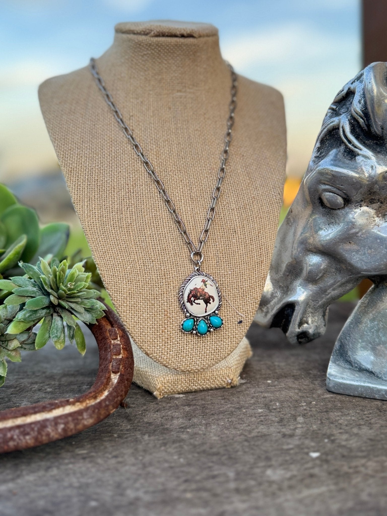 Buckin' Horse TQ Necklace - Cowgirls & City Chics