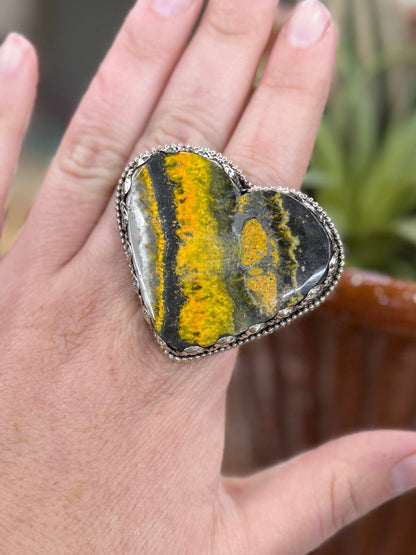 Bumblebee Heart Ring - Cowgirls & City Chics