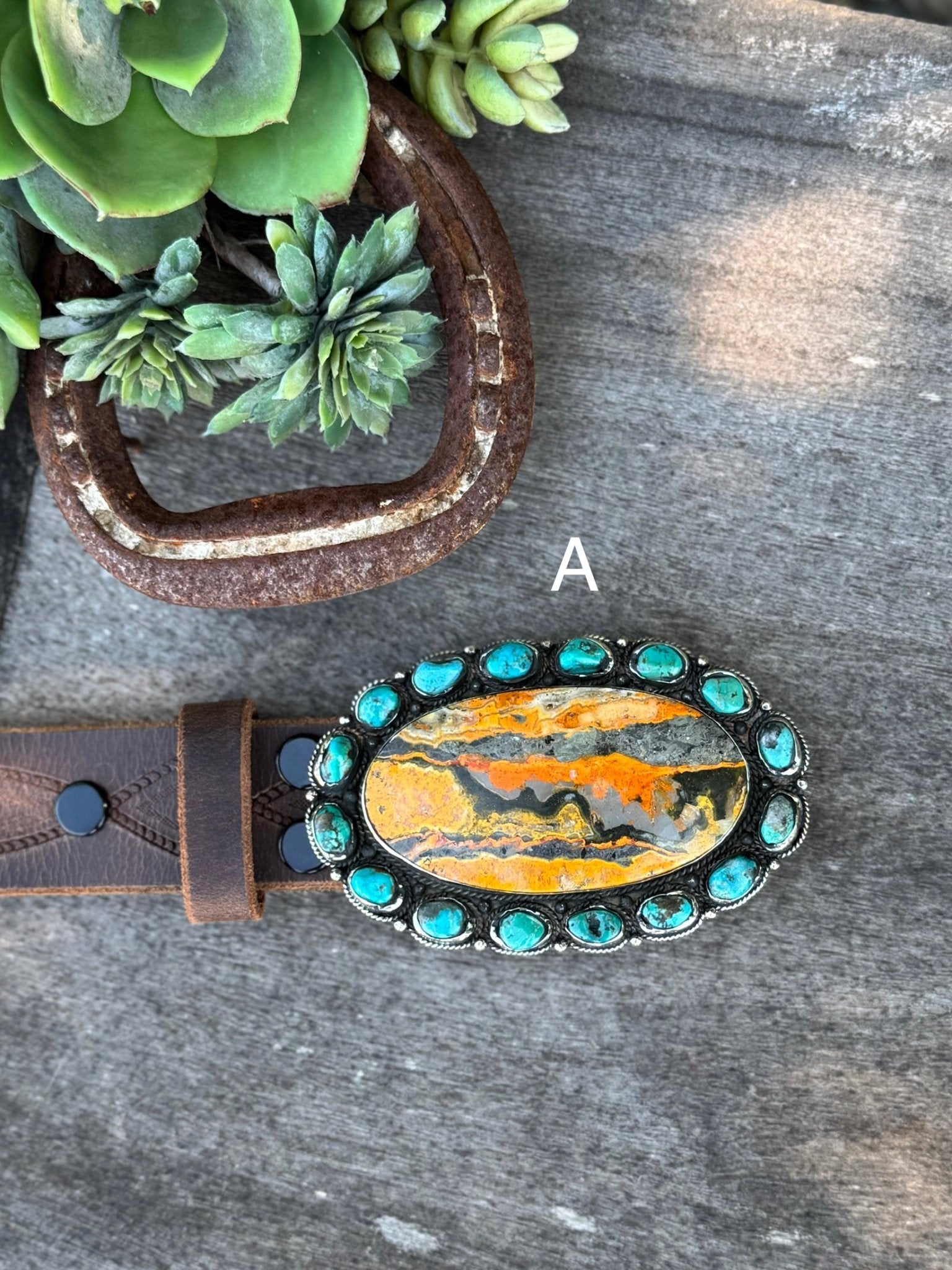 Bumblebee & Kingman Buckle - Cowgirls & City Chics