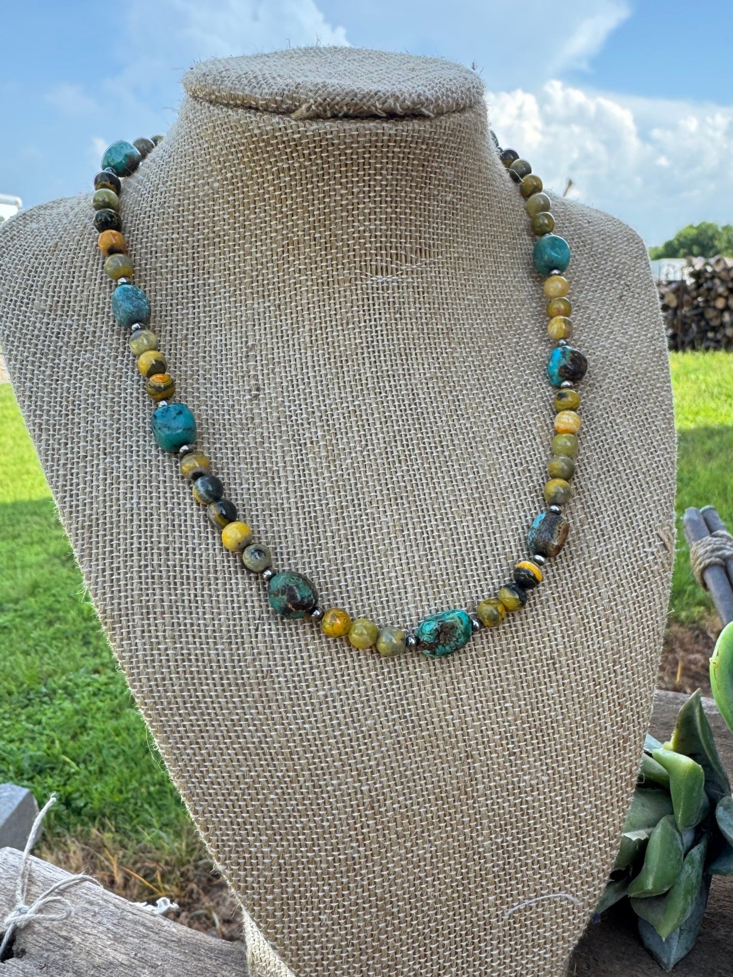 Bumblebee & Kingman Necklace - Cowgirls & City Chics