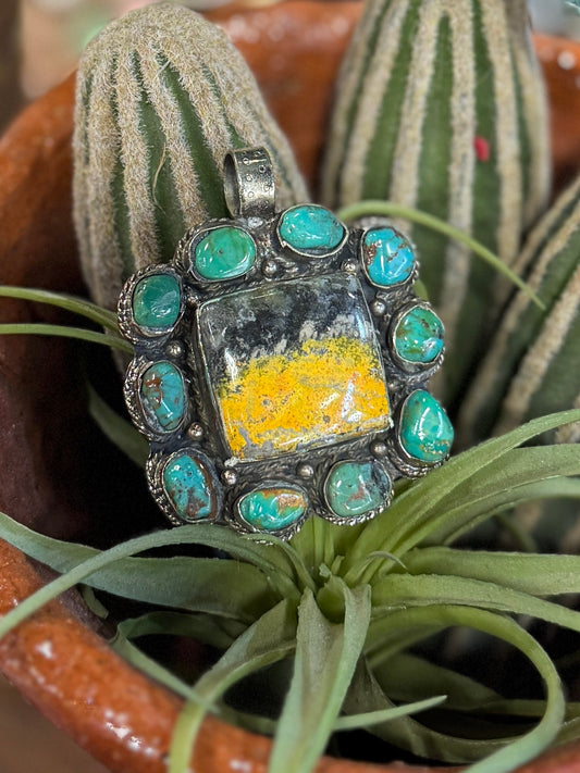 Bumblebee & KIngman Square Pendent - Cowgirls & City Chics
