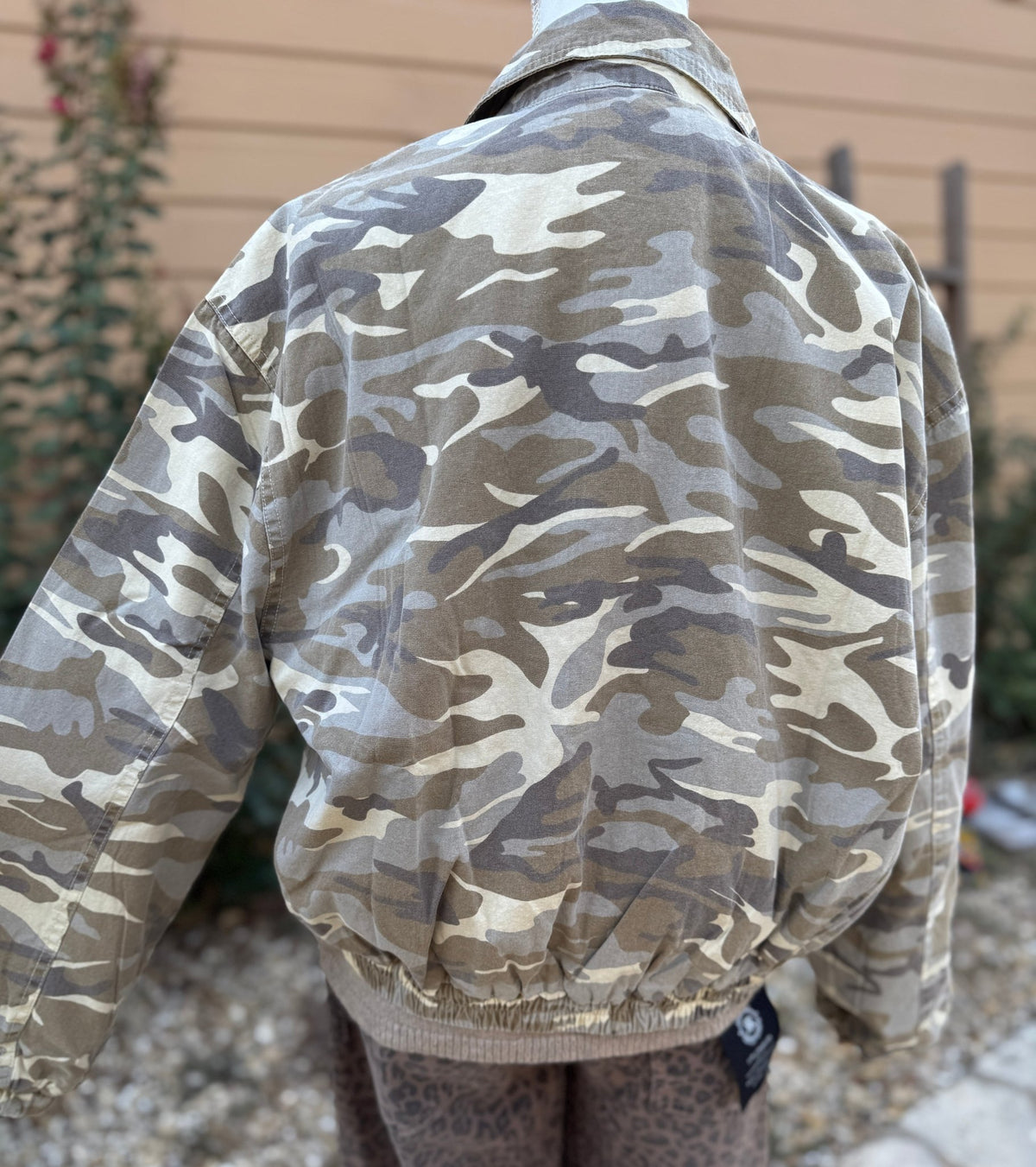 Camouflage Zip-Up Jacket - Cowgirls & City Chics
