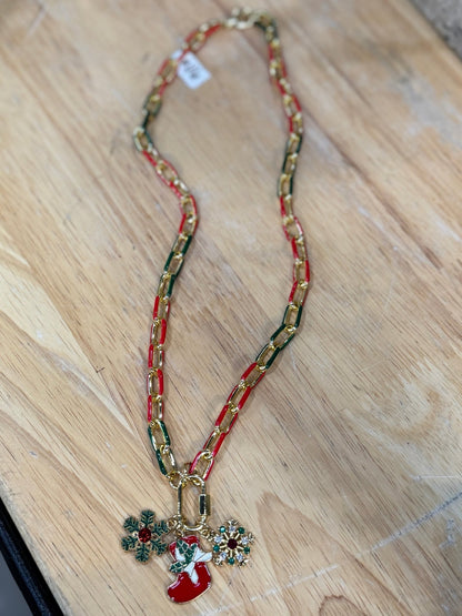 Christmas Charm Necklace - Cowgirls & City Chics