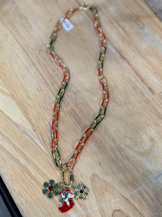 Christmas Charm Necklace - Cowgirls & City Chics