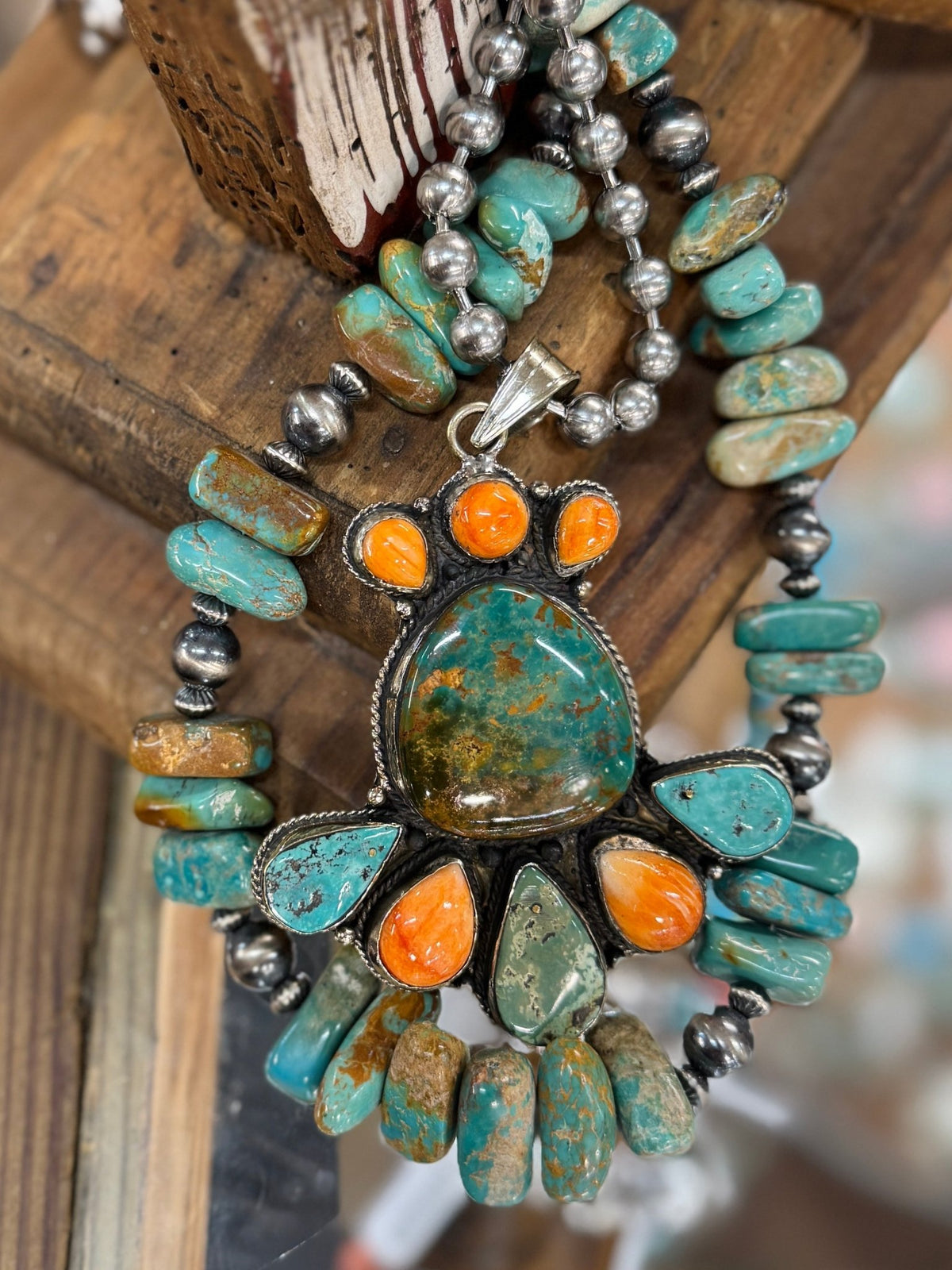 Chunky Kingman & Spiny Pendent - Cowgirls & City Chics