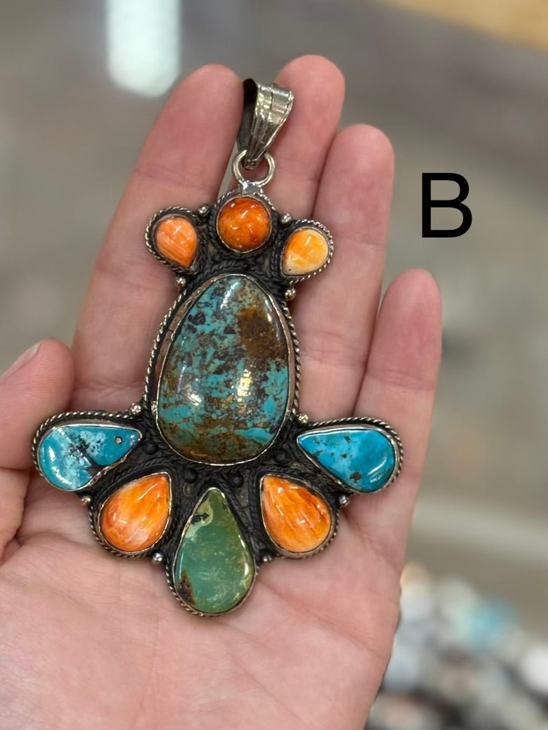Chunky Kingman & Spiny Pendent - Cowgirls & City Chics