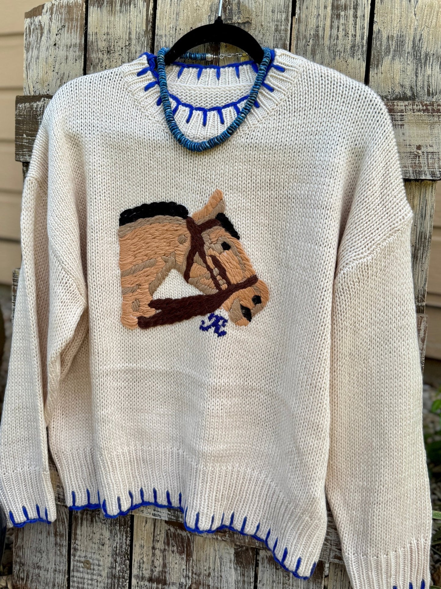 Chunky Knit Horse Sweater - Cowgirls & City Chics