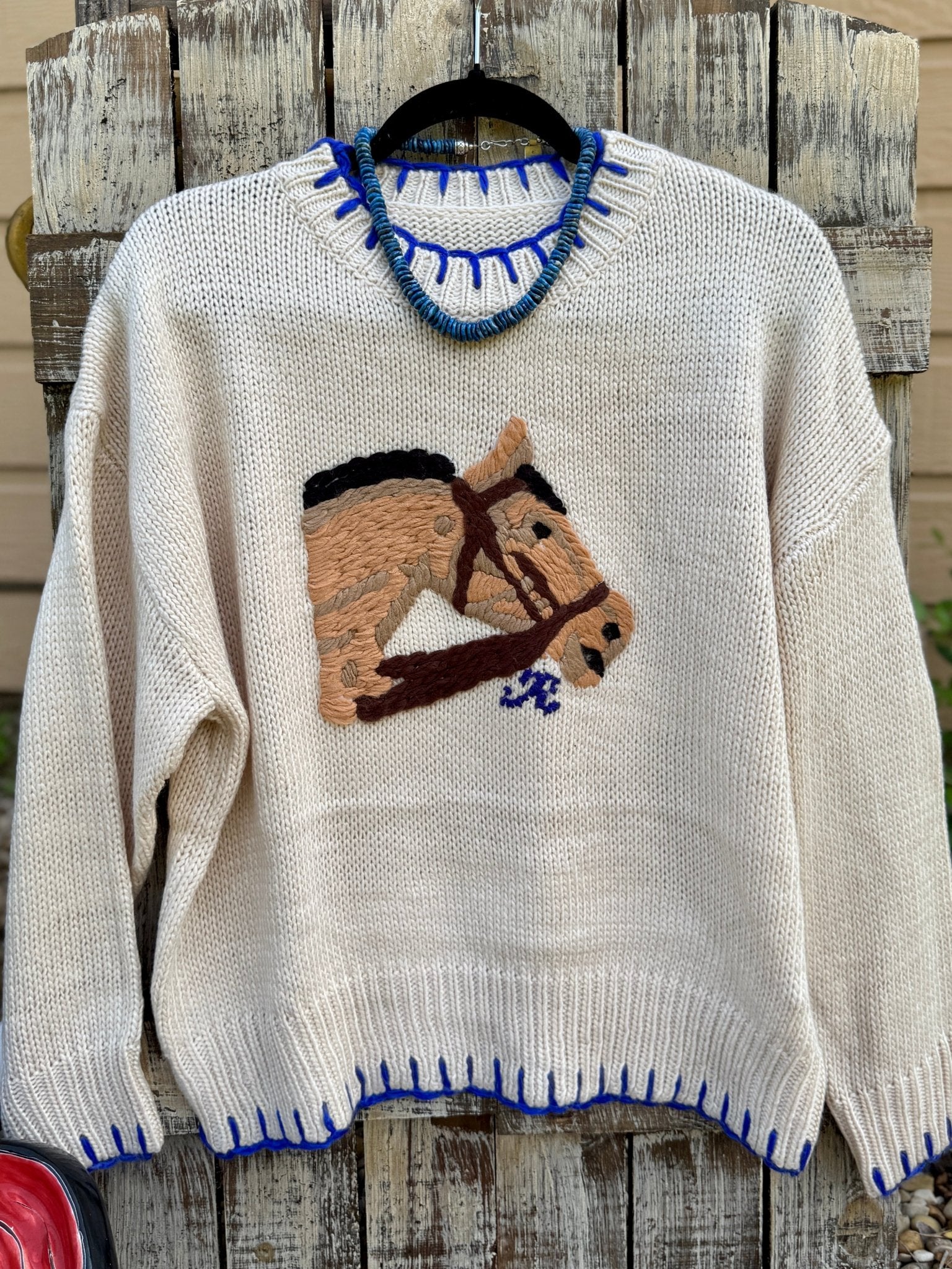 Chunky Knit Horse Sweater - Cowgirls & City Chics