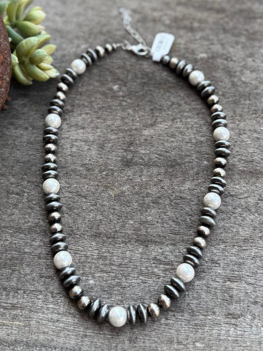 Chunky Pearl Faux Necklace - Cowgirls & City Chics