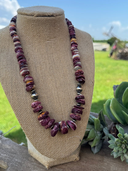 Chunky Purple Spiny Necklace - Cowgirls & City Chics