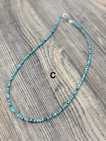 {Claire} Pearl & Kingman Necklace - Cowgirls & City Chics