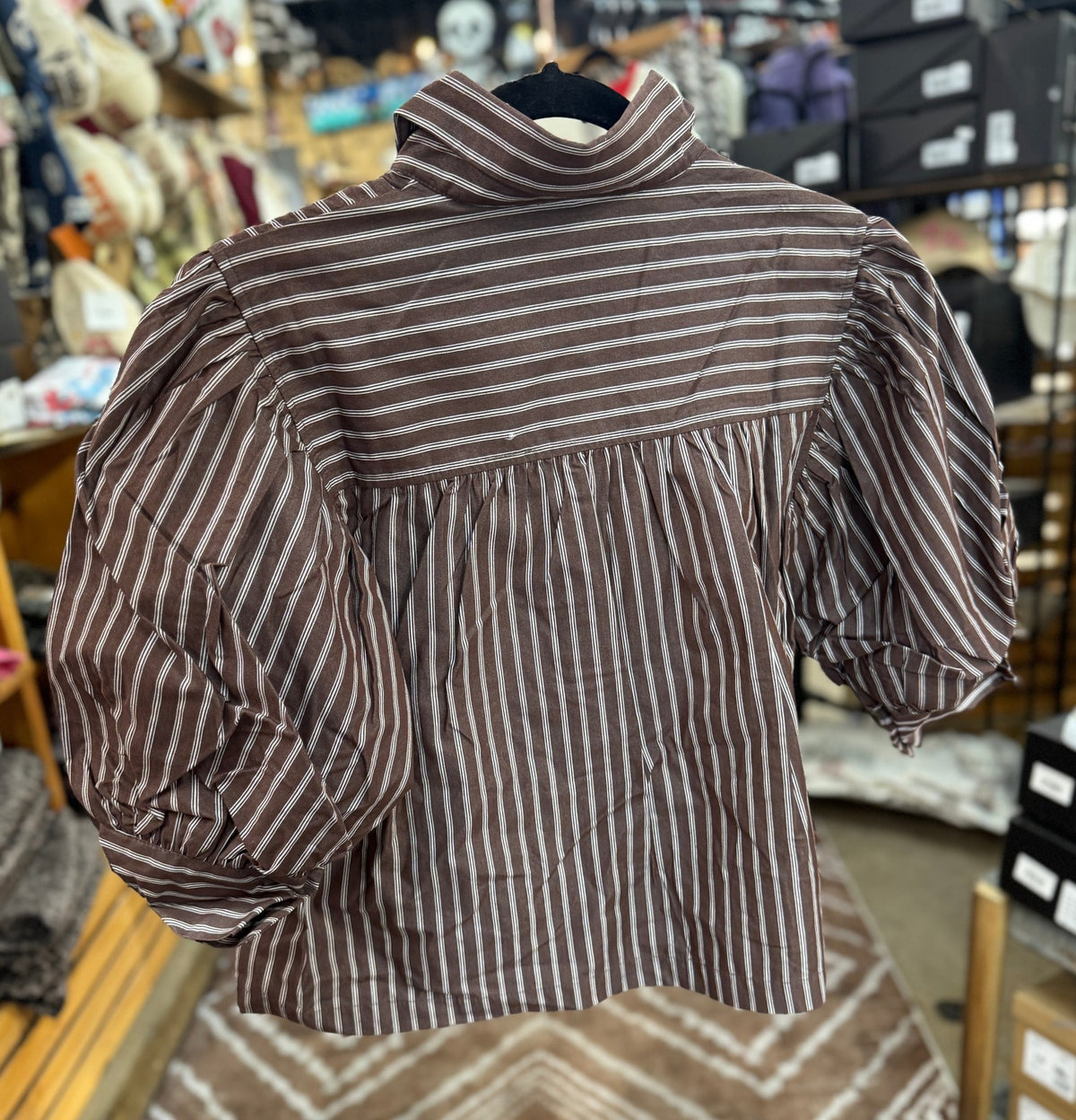 {Coco} Puff Sleeve Stripe Top - Cowgirls & City Chics