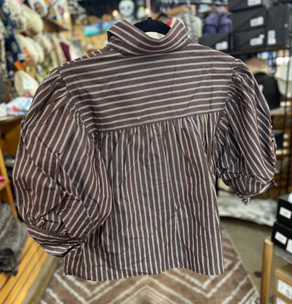 {Coco} Puff Sleeve Stripe Top - Cowgirls & City Chics