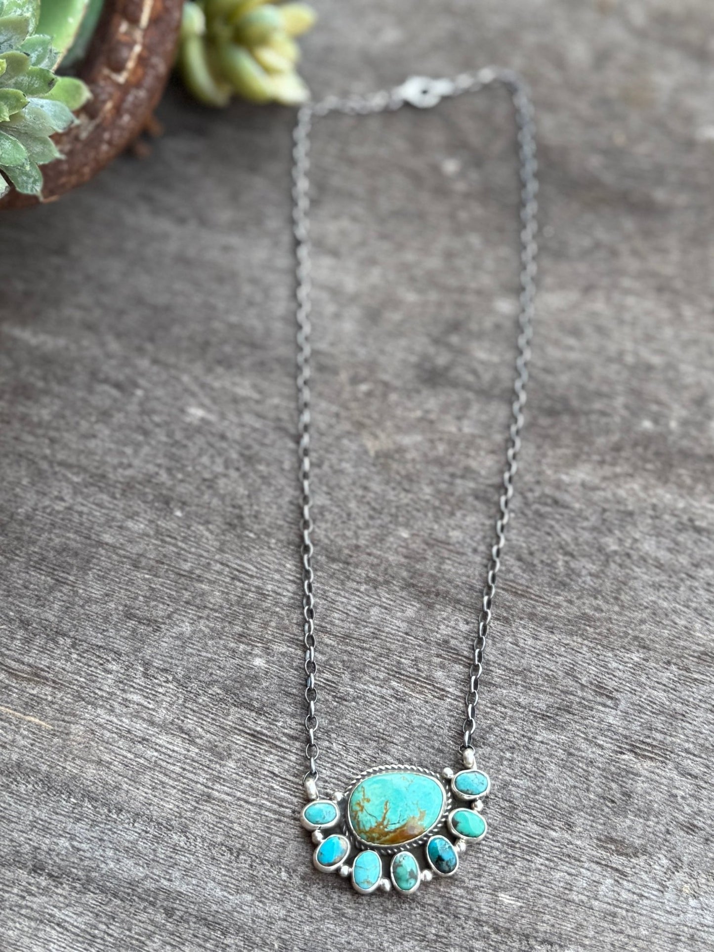 {Cody} Kingman Stamped Silver Necklace - Cowgirls & City Chics