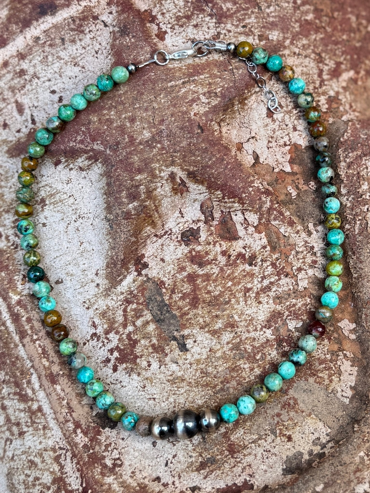 {Cody} Triple Pearl Kingman Necklace - Cowgirls & City Chics