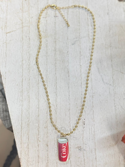 Coke Can Pendent Necklace - Cowgirls & City Chics