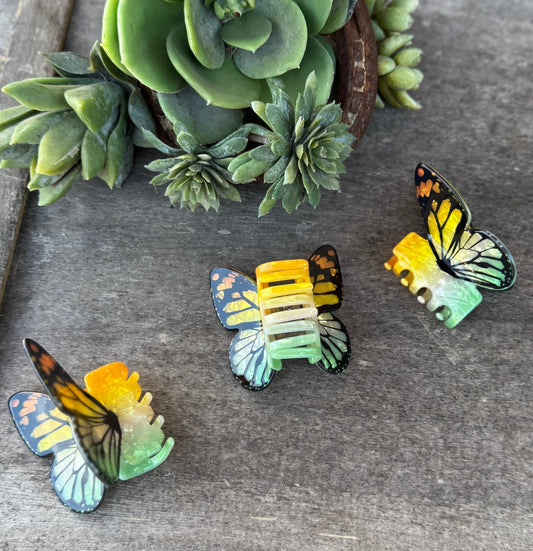 Colorful Butterfly Claw Clip - Cowgirls & City Chics