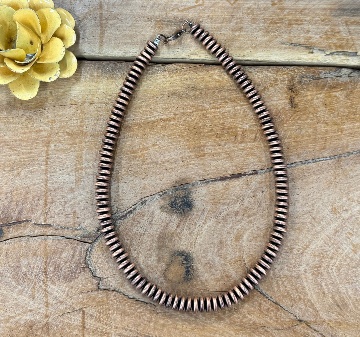 Copper Spacer Pearl Necklace - Cowgirls & City Chics