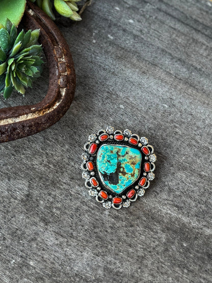 Coral & Kingman Pendent - Cowgirls & City Chics