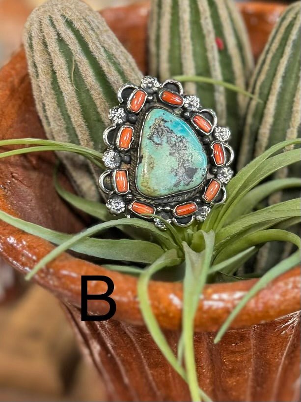 Coral & Kingman Pendent - Cowgirls & City Chics