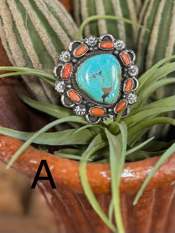 Coral & Kingman Pendent - Cowgirls & City Chics
