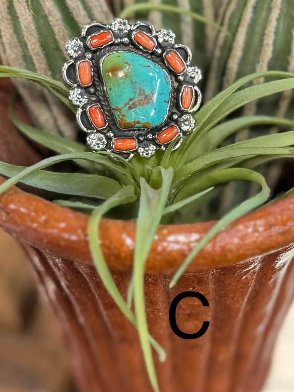 Coral & Kingman Pendent - Cowgirls & City Chics