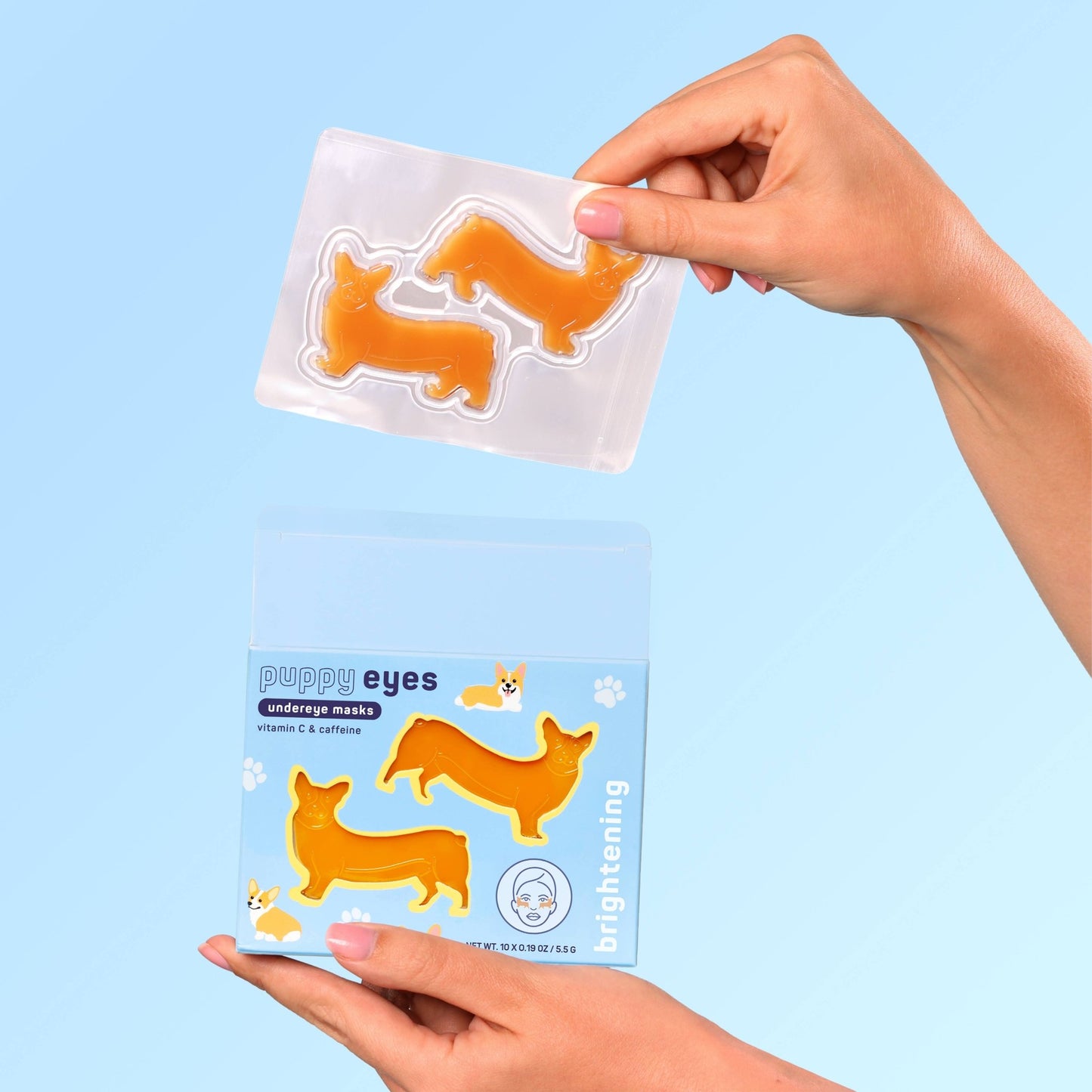 Corgi Shaped Brightening Eye Patches - 10 Pk - Cowgirls & City Chics