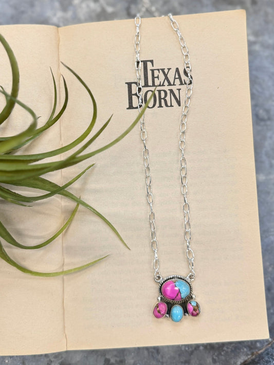 Cotton Candy Cluster Necklace - Cowgirls & City Chics