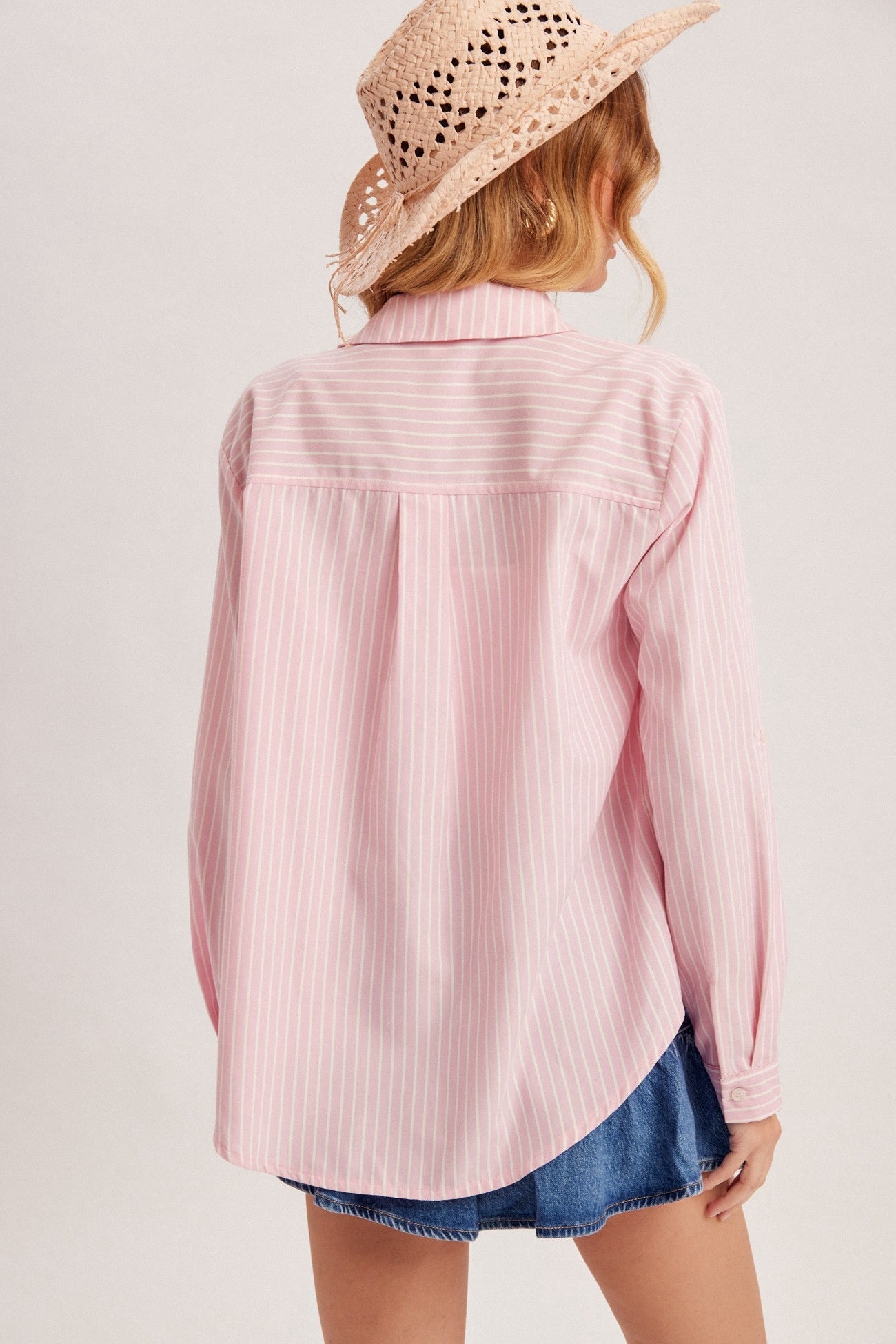 {Cotton Candy} Pink Stripe Long Sleeve - Cowgirls & City Chics